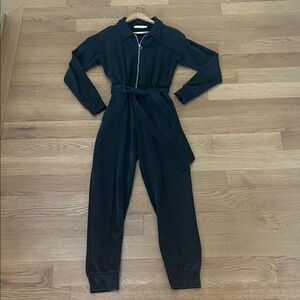 Jonathan Simkhai black knit jumpsuit size s